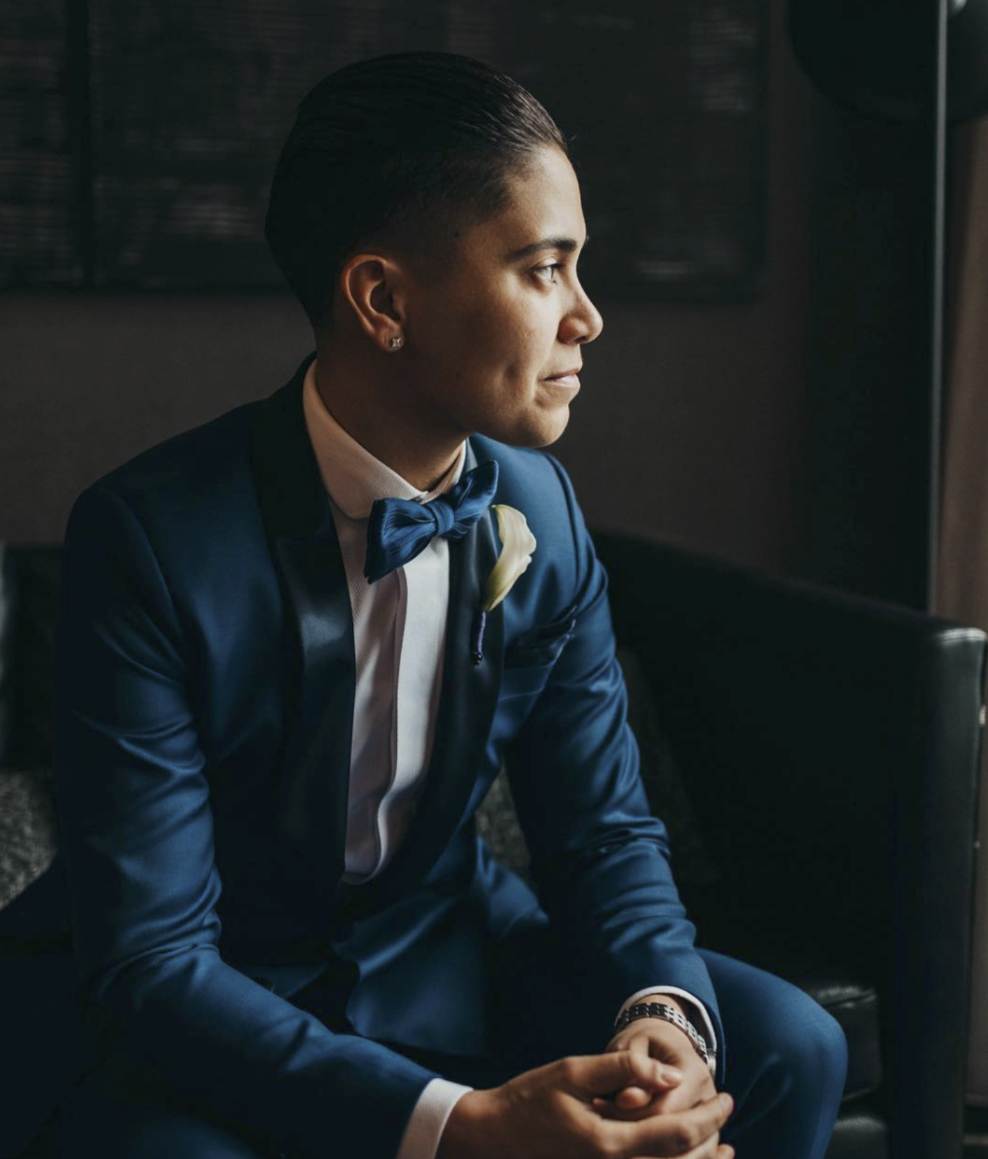 Androgynous suits for wedding 2025